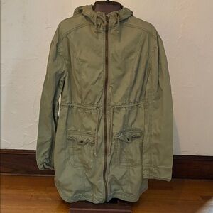 Hollister Olive Hooded Field Jacket